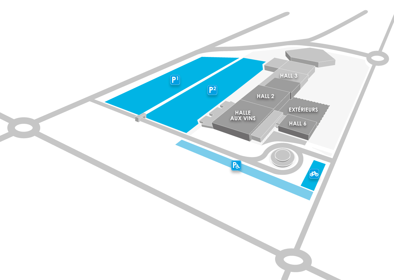 Plan des parkings de la cuvée givrée
